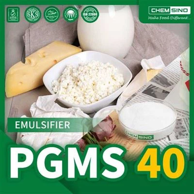 Role propylenglykolesterů PGMS40 procent při zlepšování chuti a textury mléčných výrobků