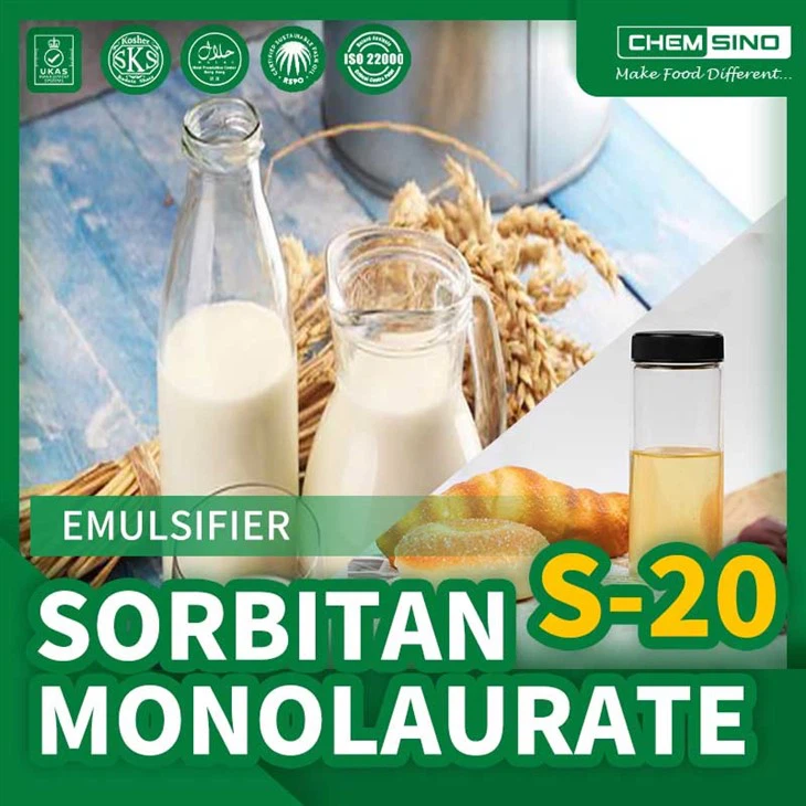 Vylepšete funkčnost a vzhled produktu pomocí sorbitanových esterů Sorbitan monolaurát (S-20) CAS NO.1338-29-2